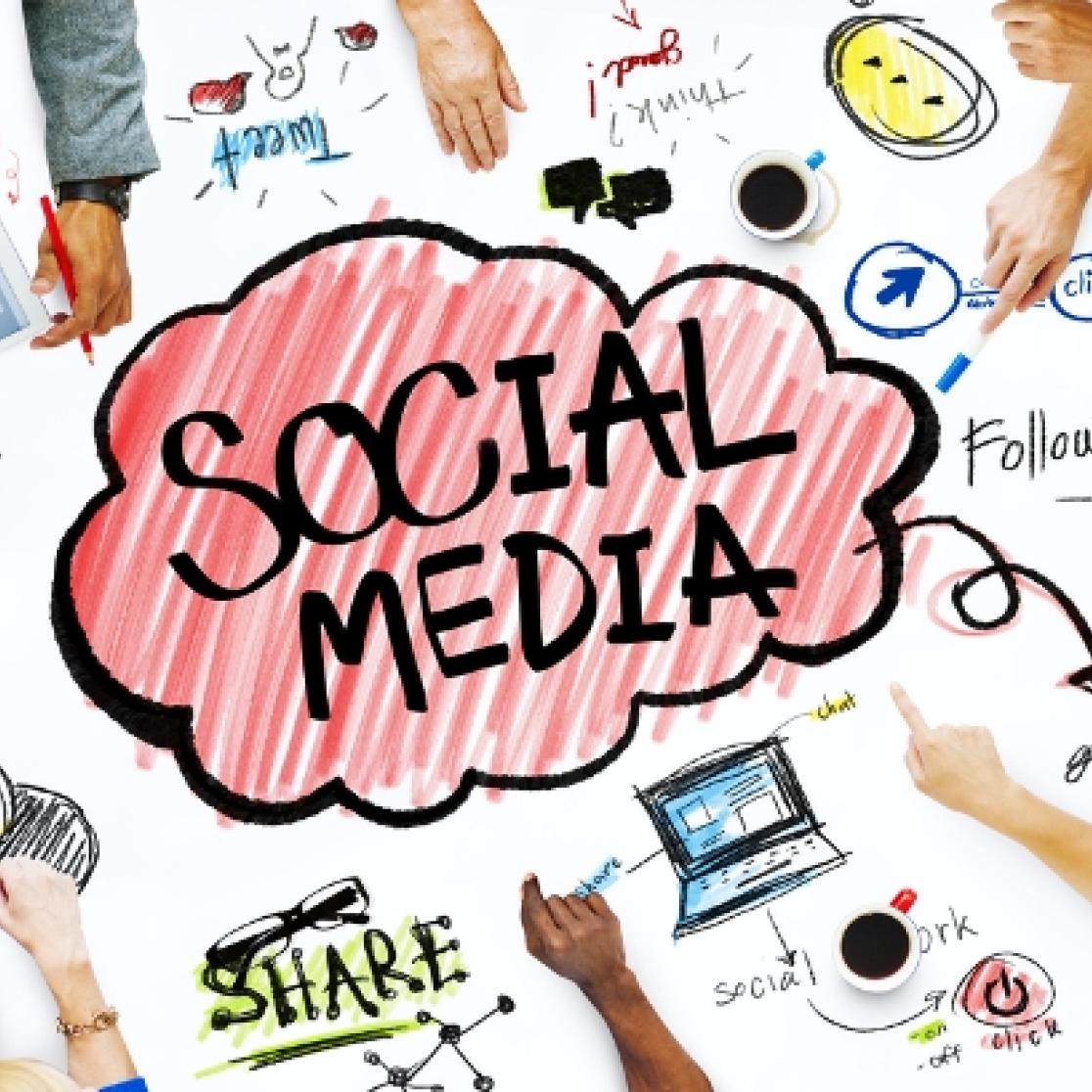 afbeelding van een grafic over social media