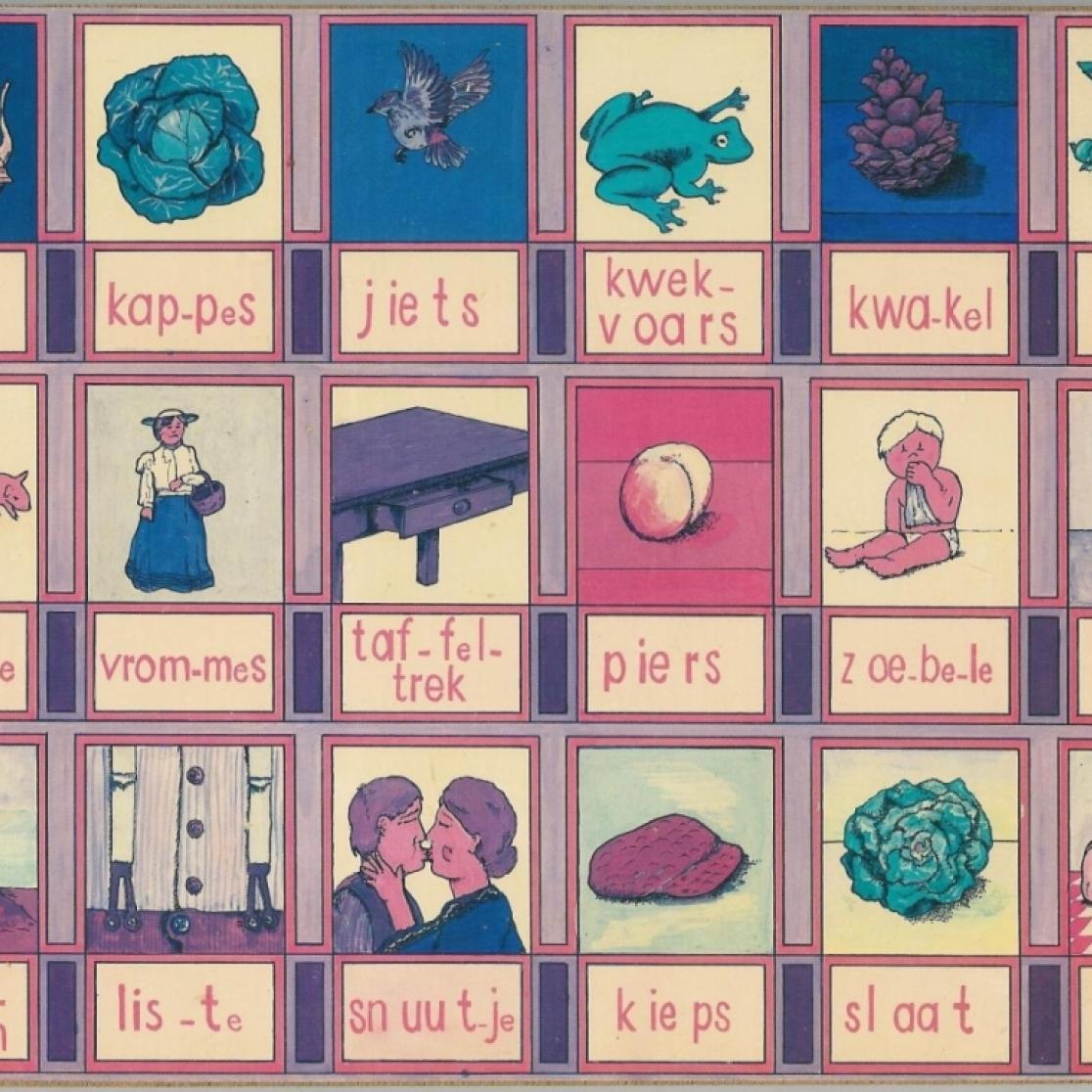 leesplankje in het Limburgs dialect