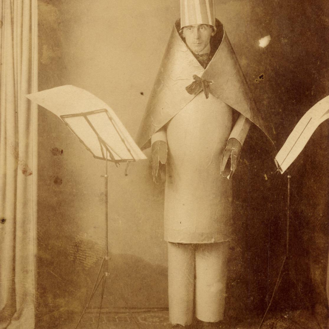 A picture of a Dada performance.
