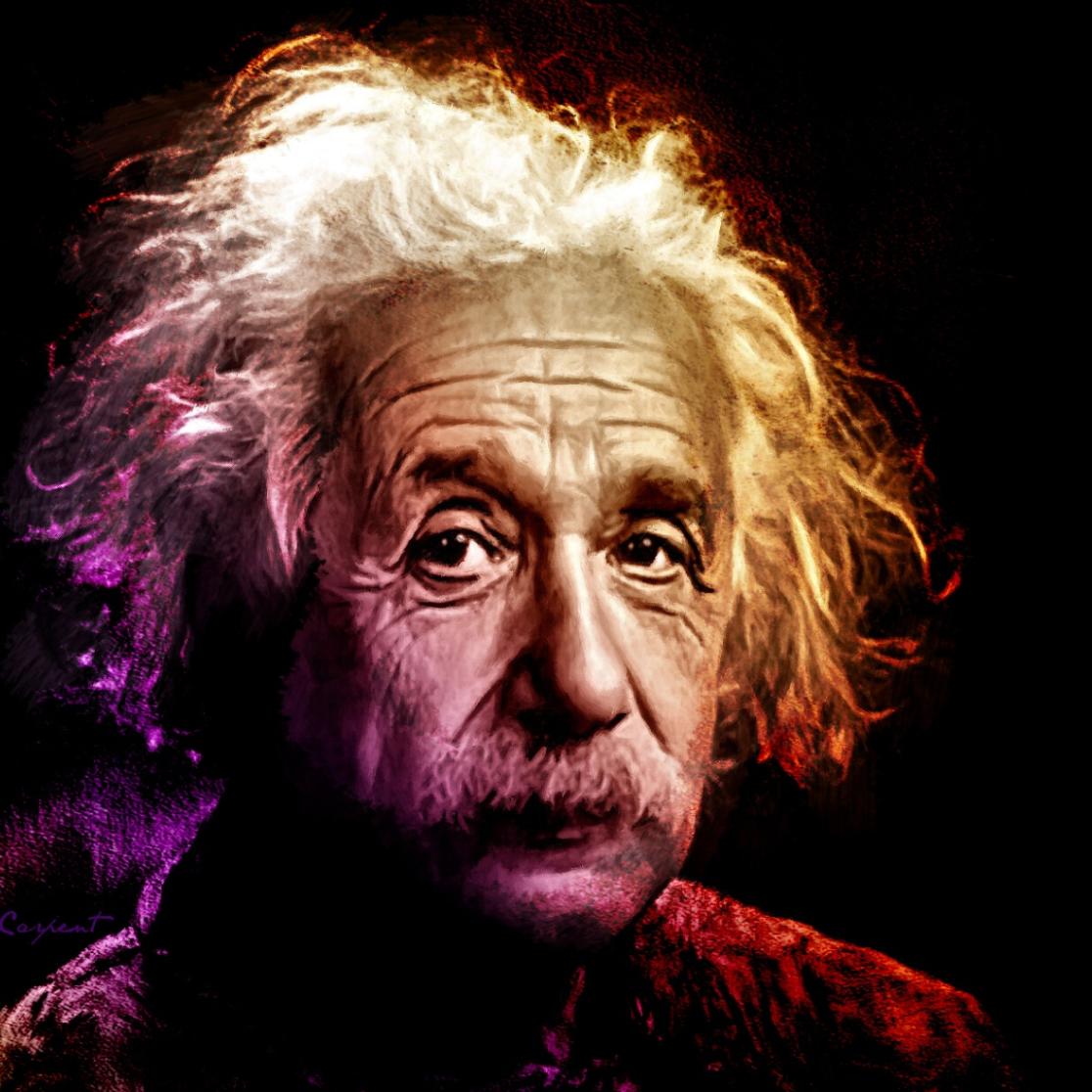 A picture of Albert Einstein.