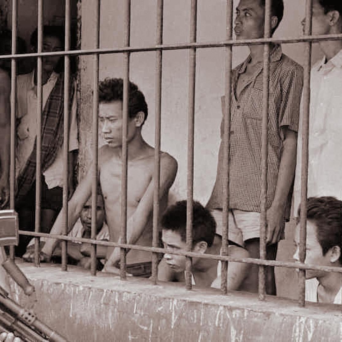 A picture of Indonesians in prison