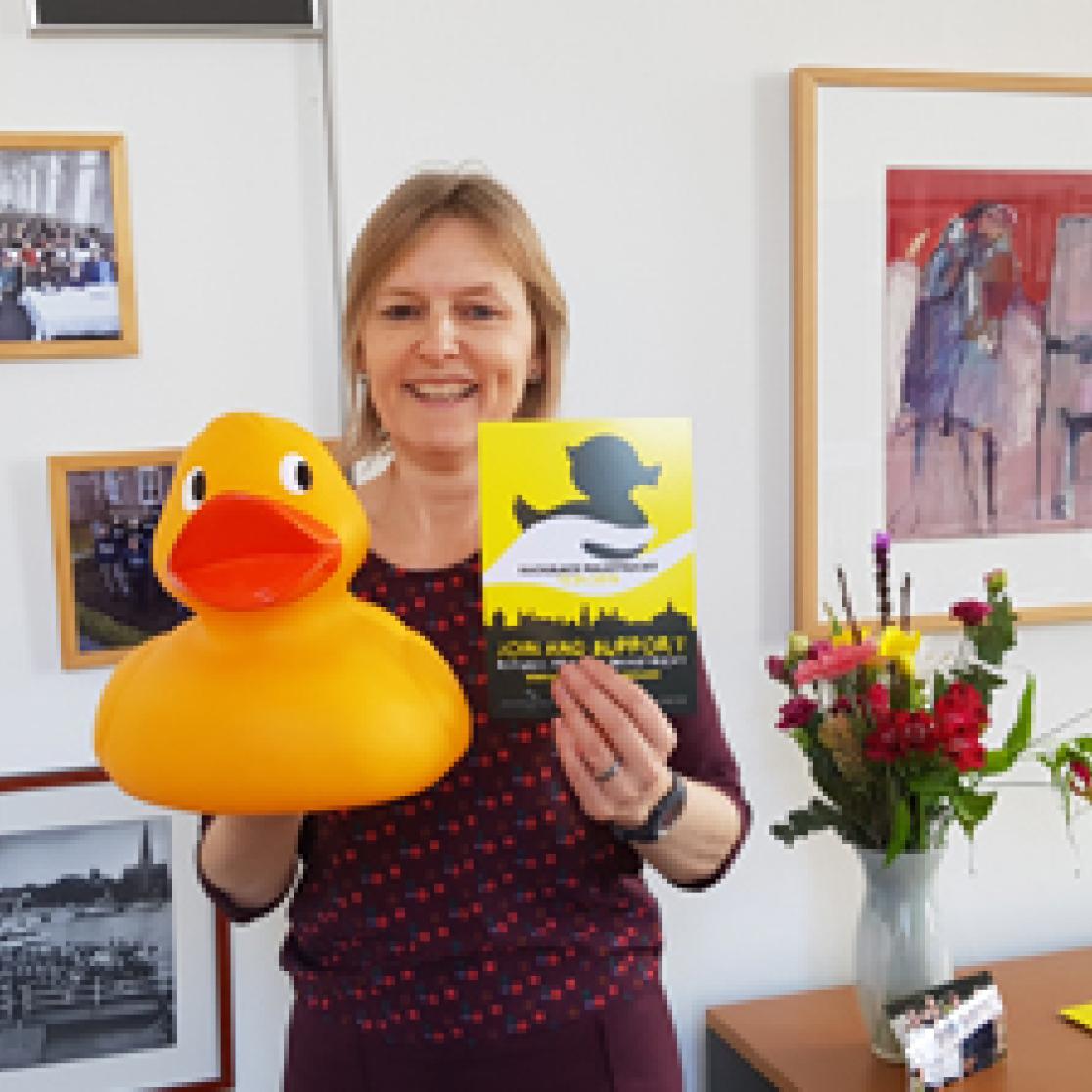 Sophie Vanhoonacker duck race 2018