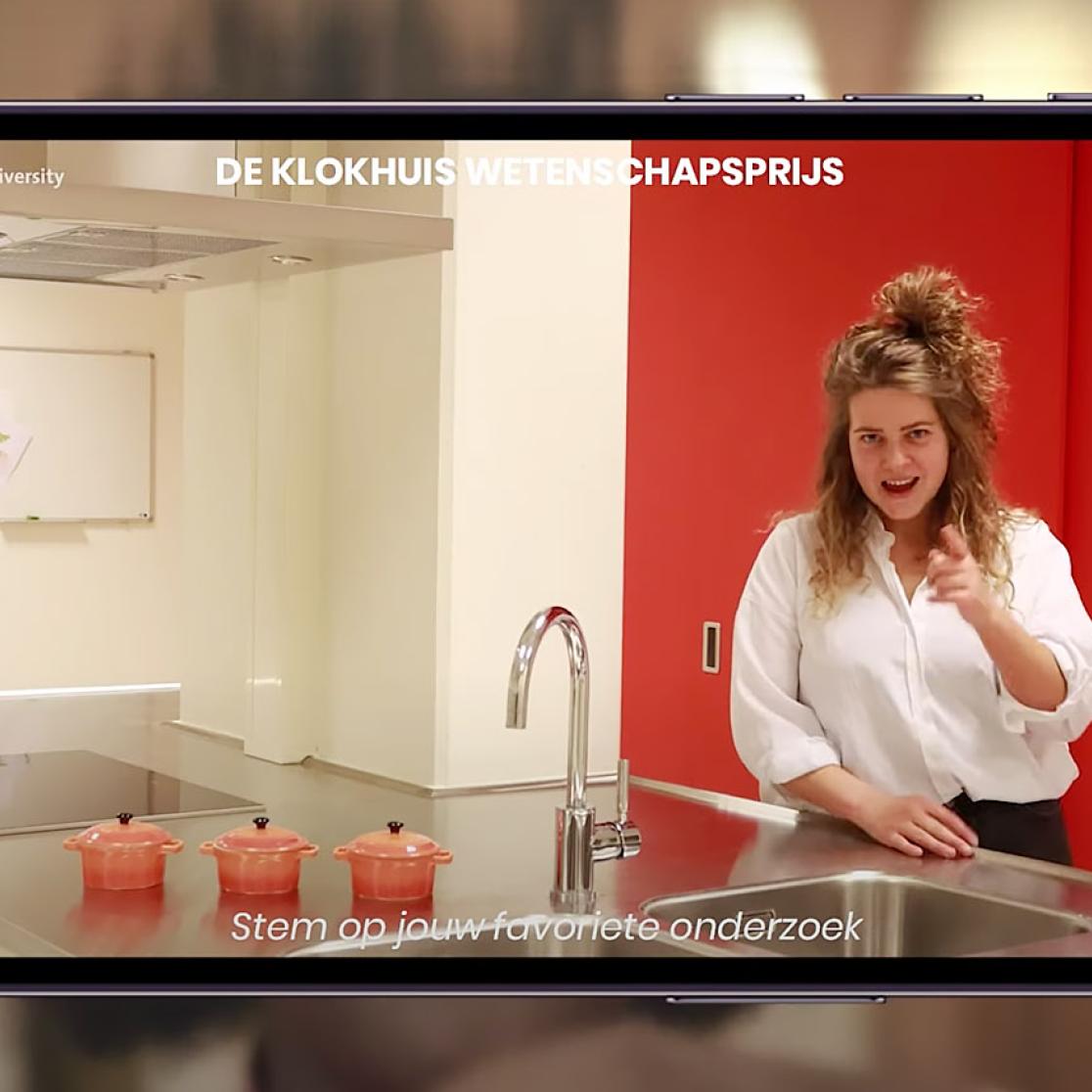 Onderzoek van Rosalie Mourmans is genomineerd voor Klokhuis Wetenschapsprijs 2023.