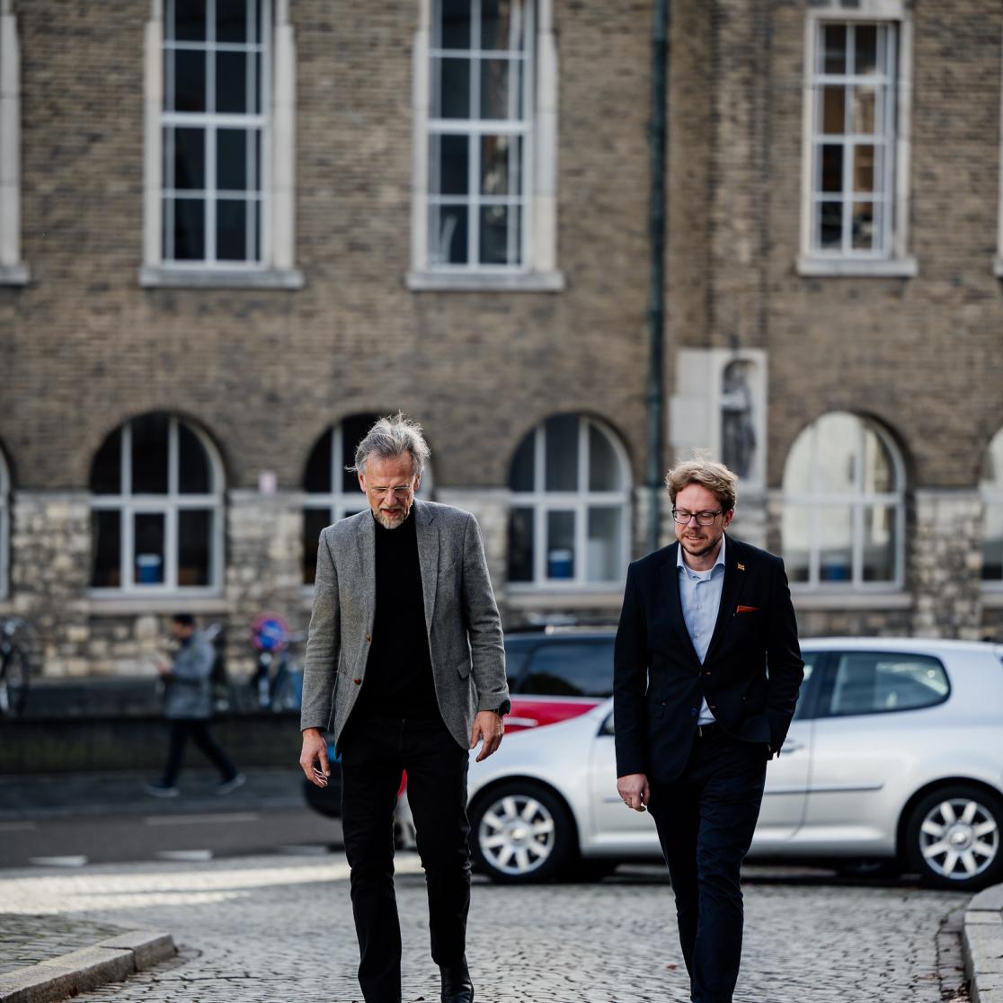 Eric v.d.Luijtgaarden en Jacques Claessen voor faculteit rechten