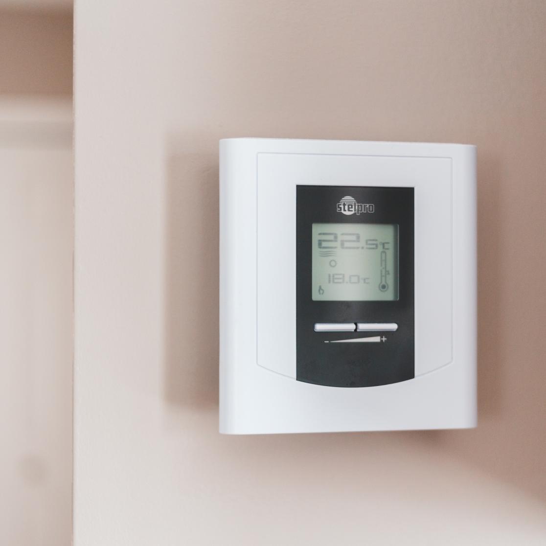 a residential heating dial