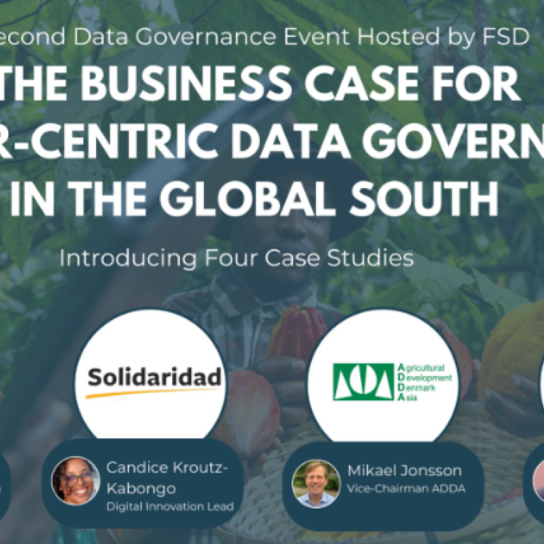 This shows the FSD Data Governance event Title and the invited guests.