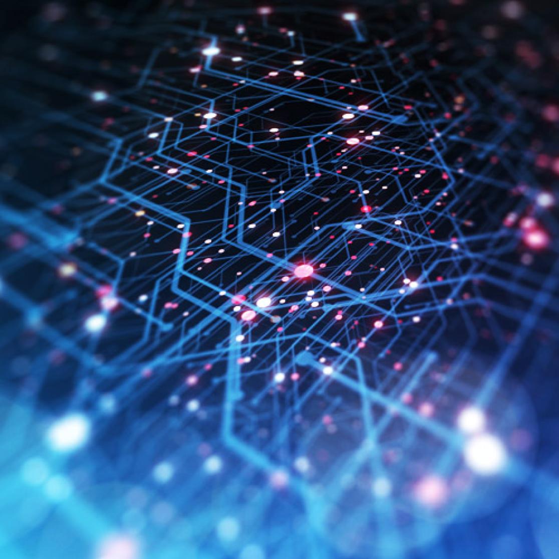 Illustration of synthetic data concept