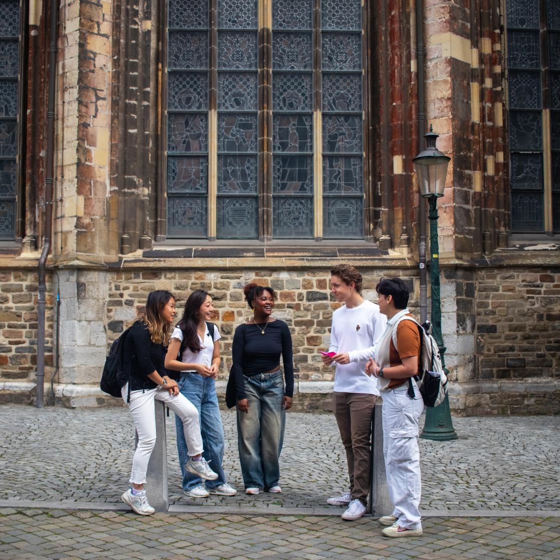 CES students at the Basilica of Saint Servatius in Maastricht