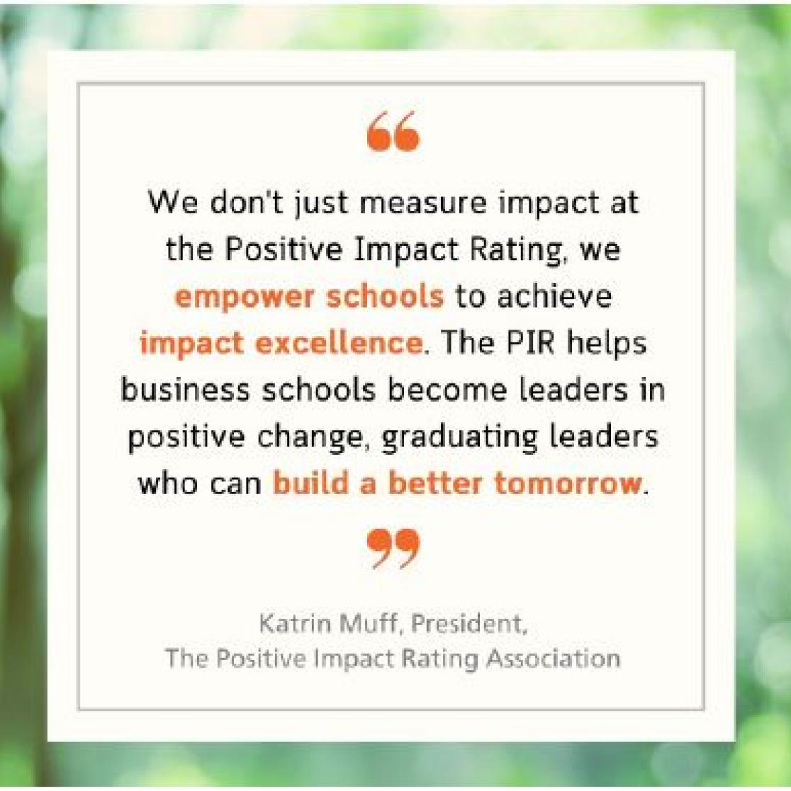 Postive Impact Rating 