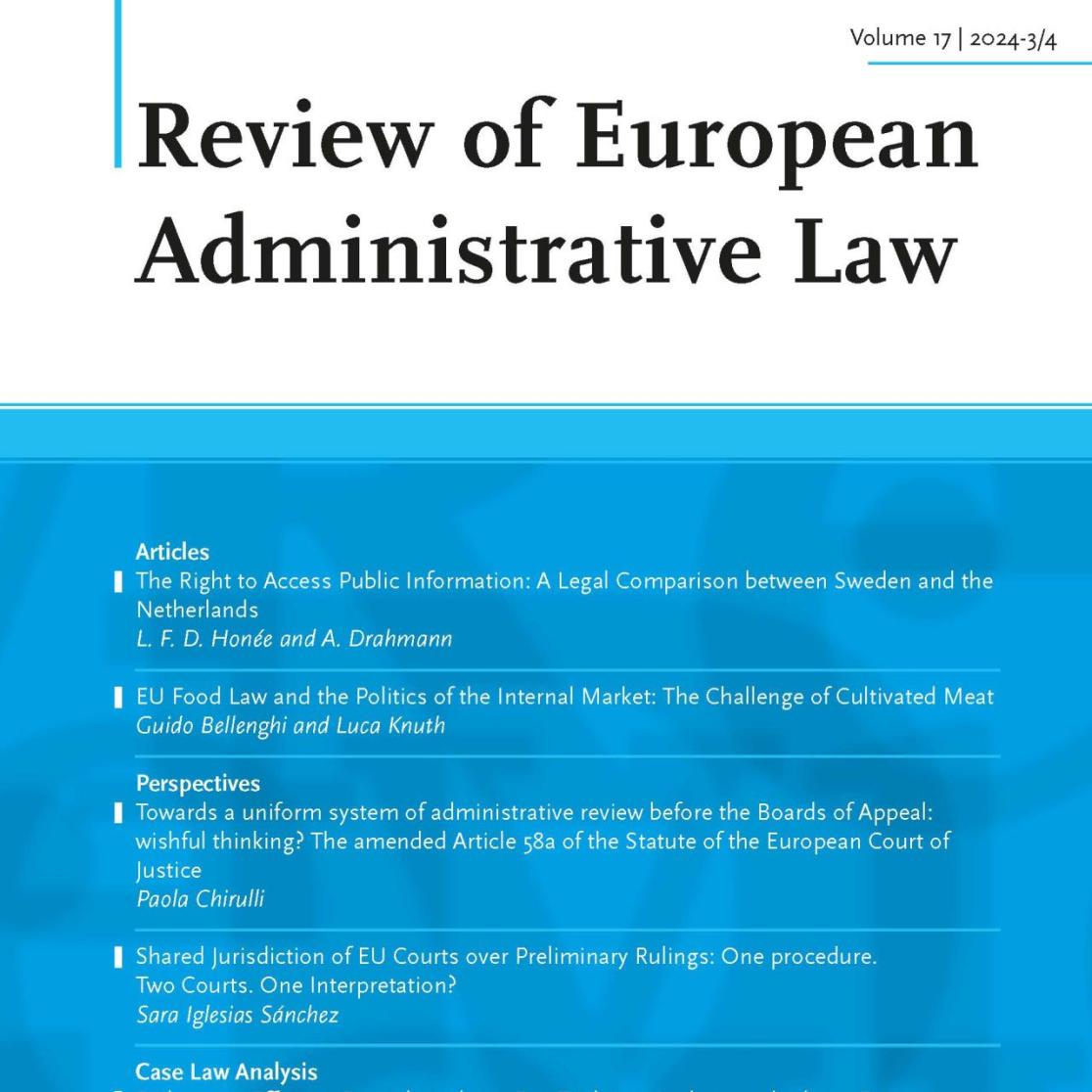 cover or Review of European Administrative Law