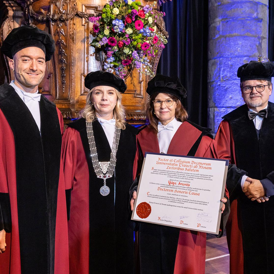 During the 49th Dies Natalis, we had the honour of awarding an honorary doctorate to Professor Katrin Amunts. 