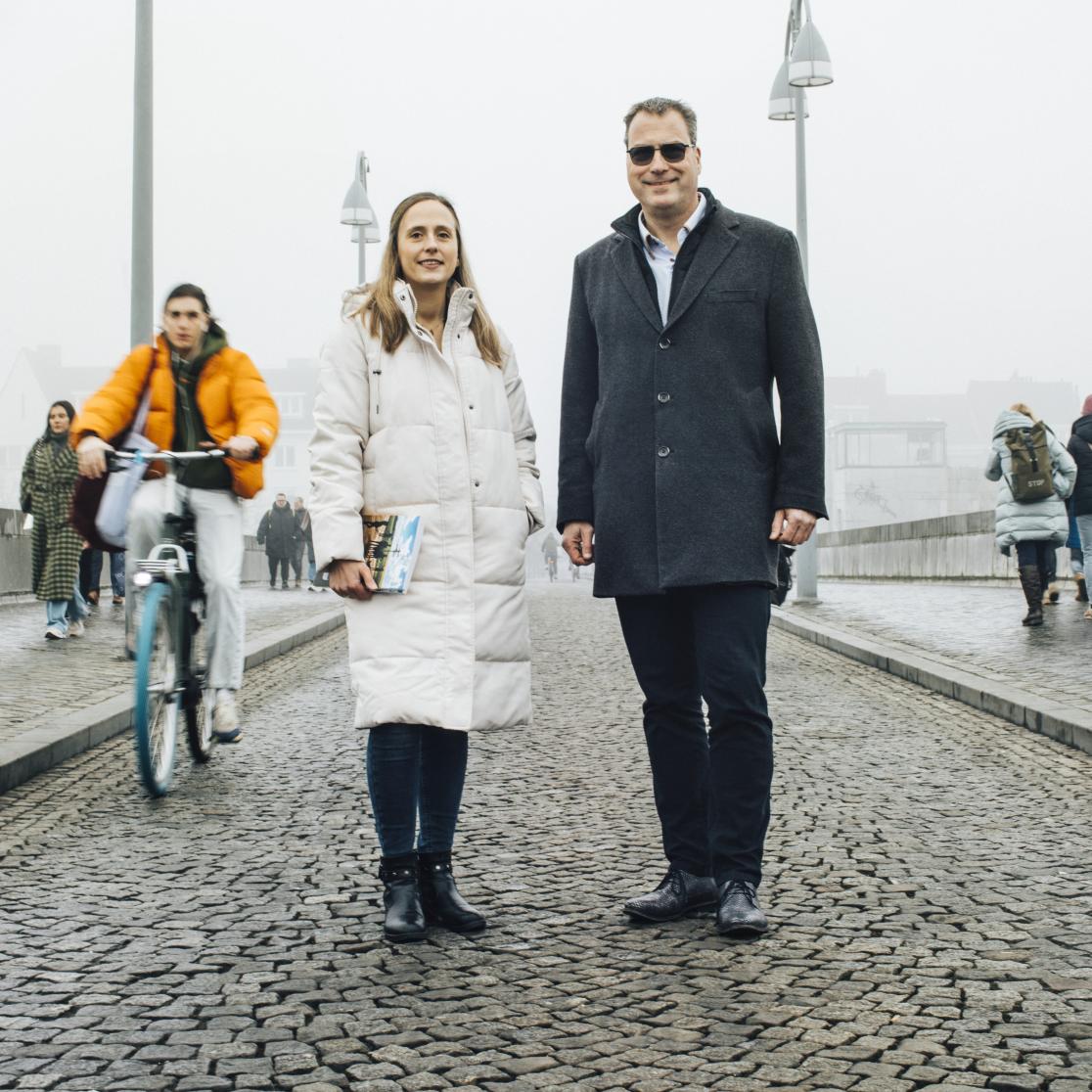 Veja Widdershoven and Christian Hoebe wide shot