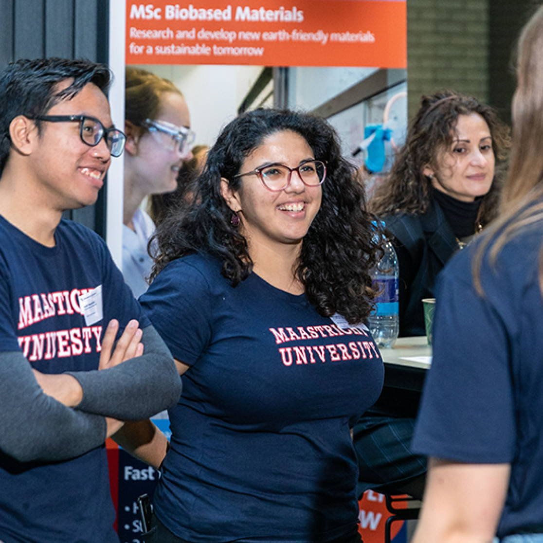 Students at a open day