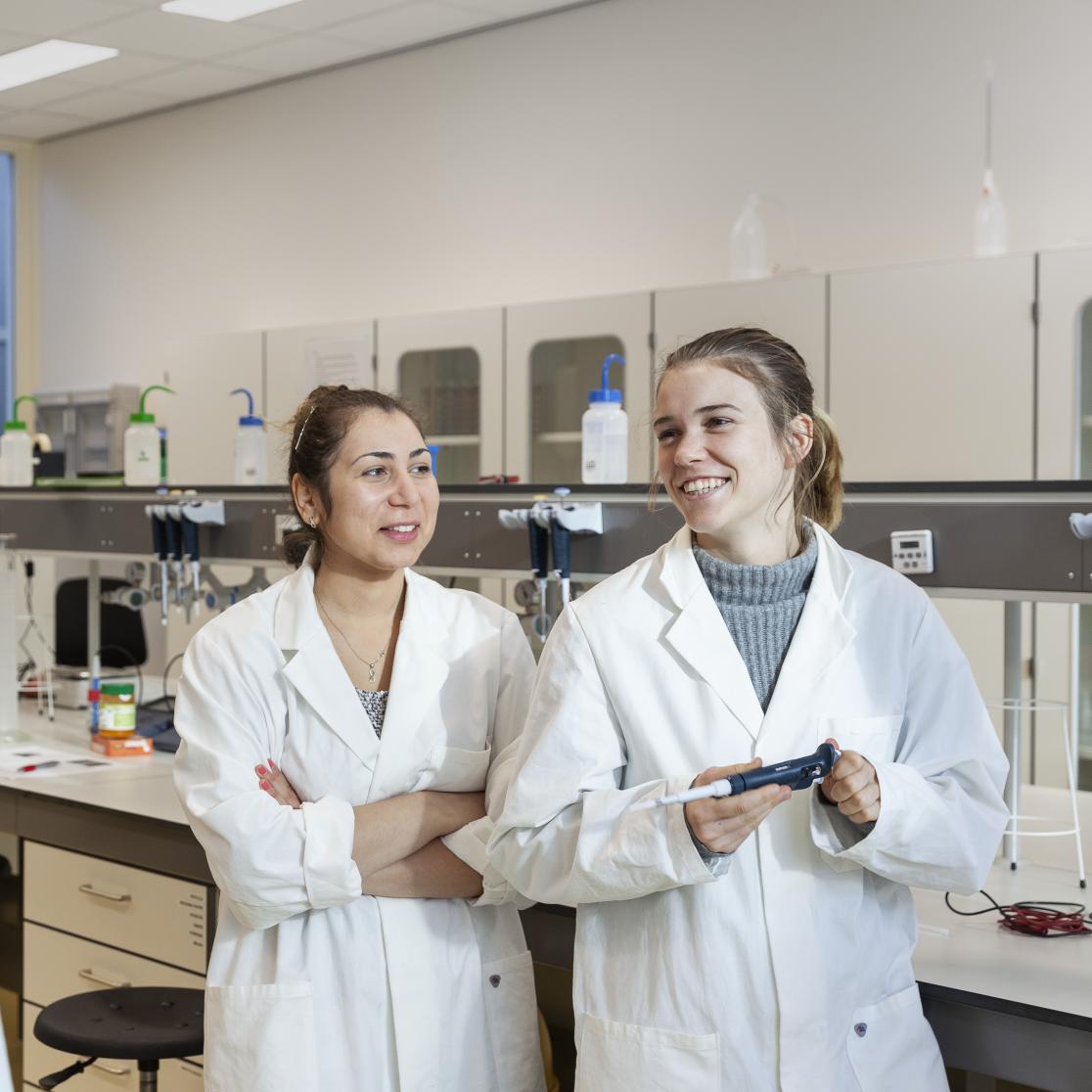 Woman in laboratory