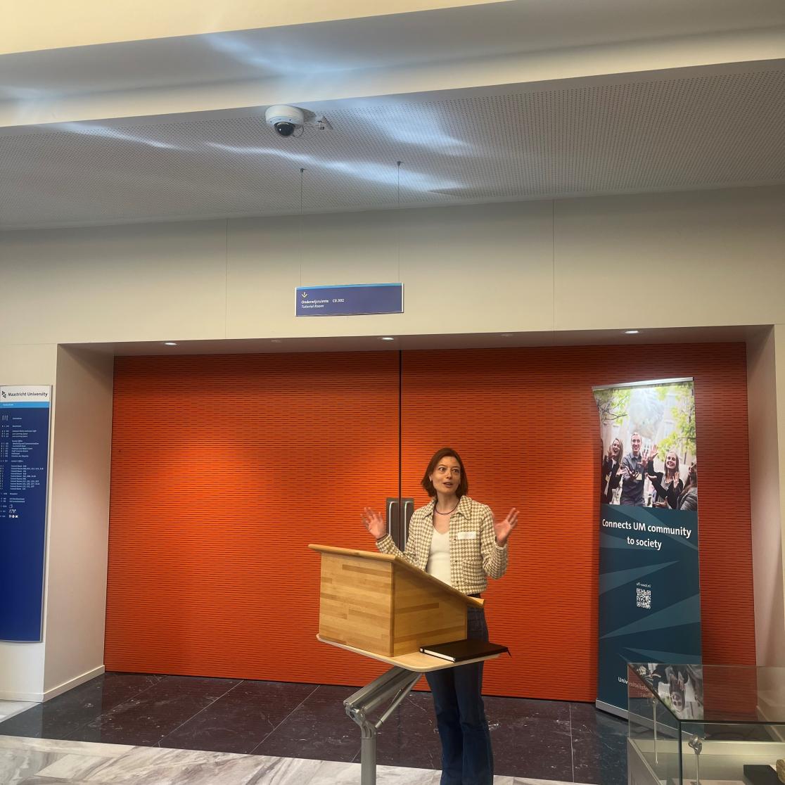 Eline Couperus during the Hugo and the Law event