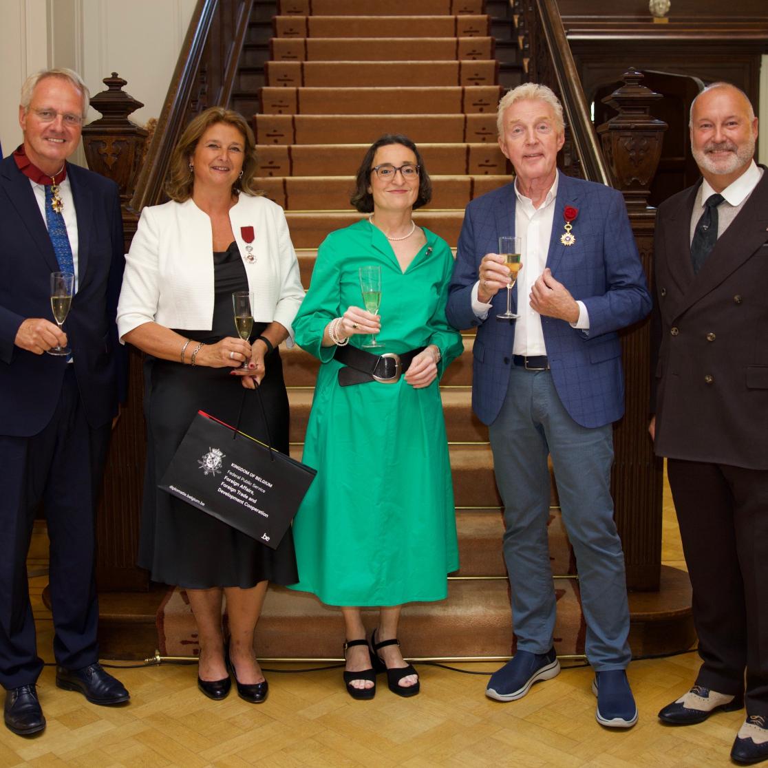 Anouk Bollen with Belgian ambassador