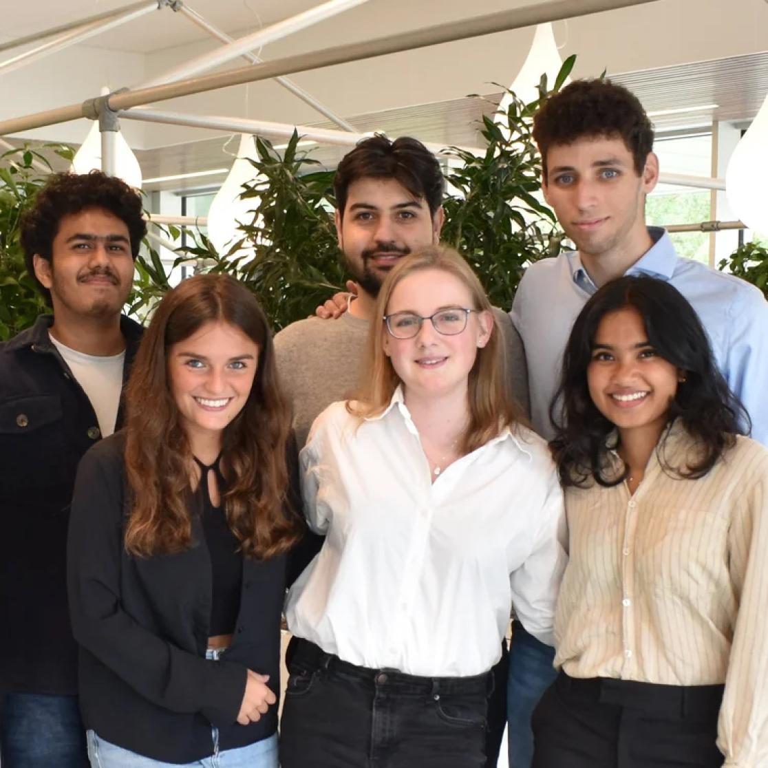 The current team of Aestuarium, Anirudh Rajesh stand on the left