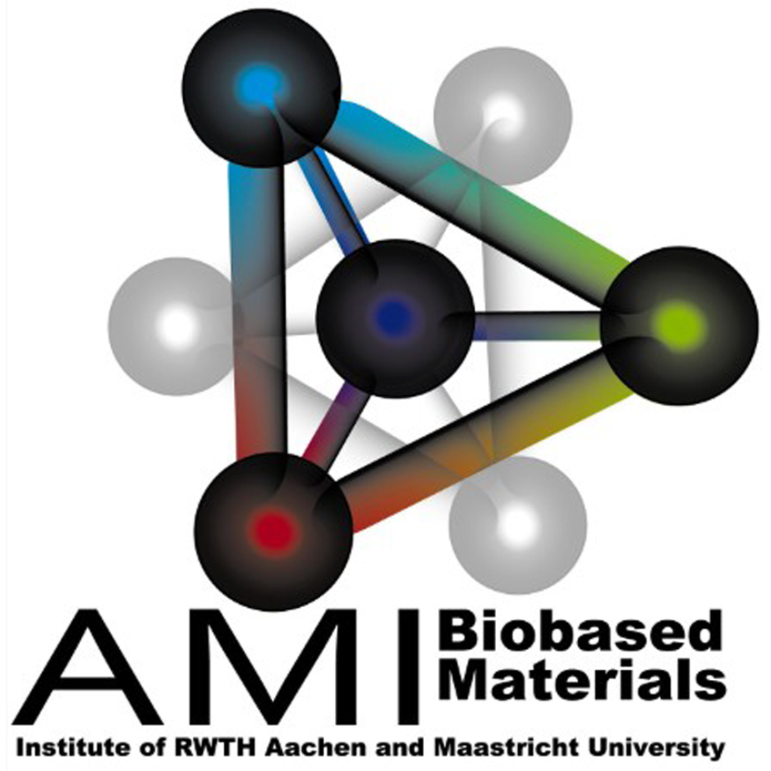 AMIBM logo Spheres connected by triangles