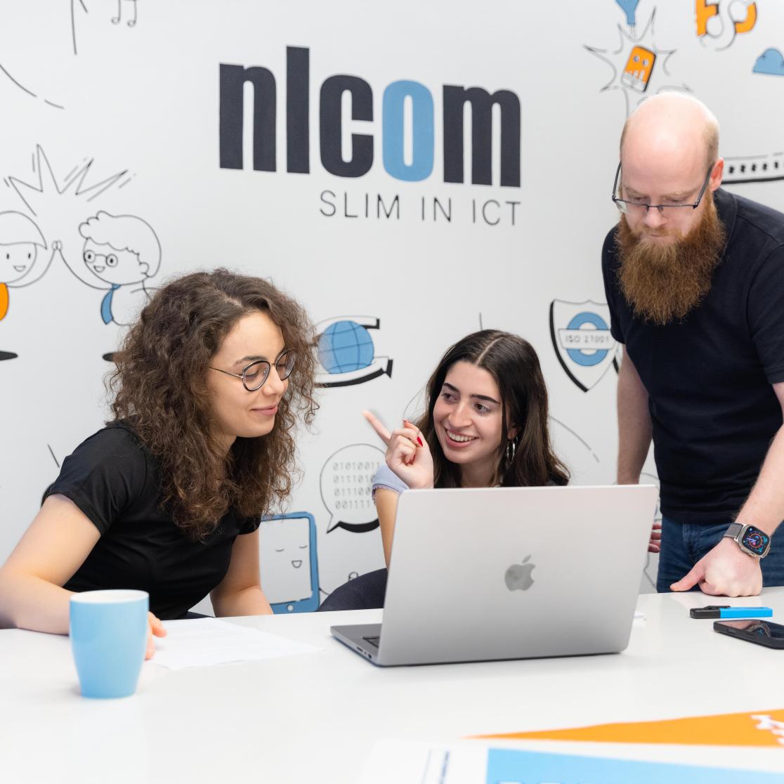 People working together in office