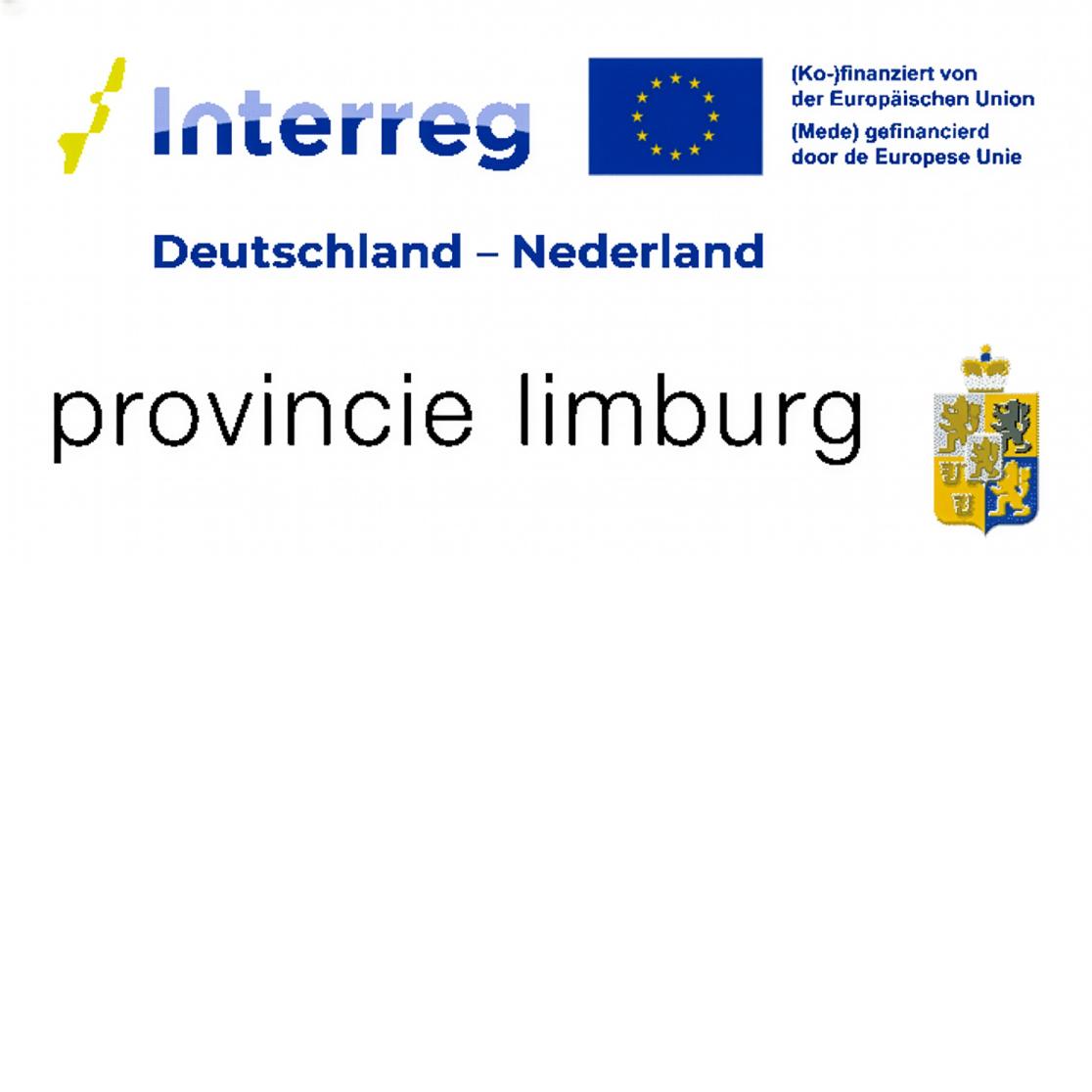 Interreg Deutschland Nederland logo combined with logo Provincie Limburg