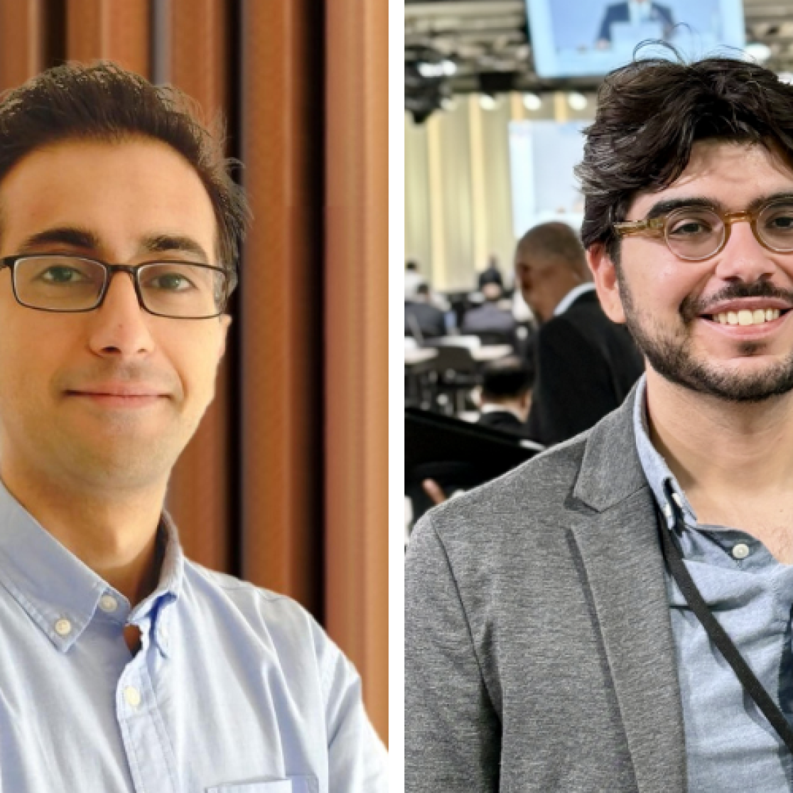 combined portrait photos of rohan nanda (left) and henrique marcos (right)
