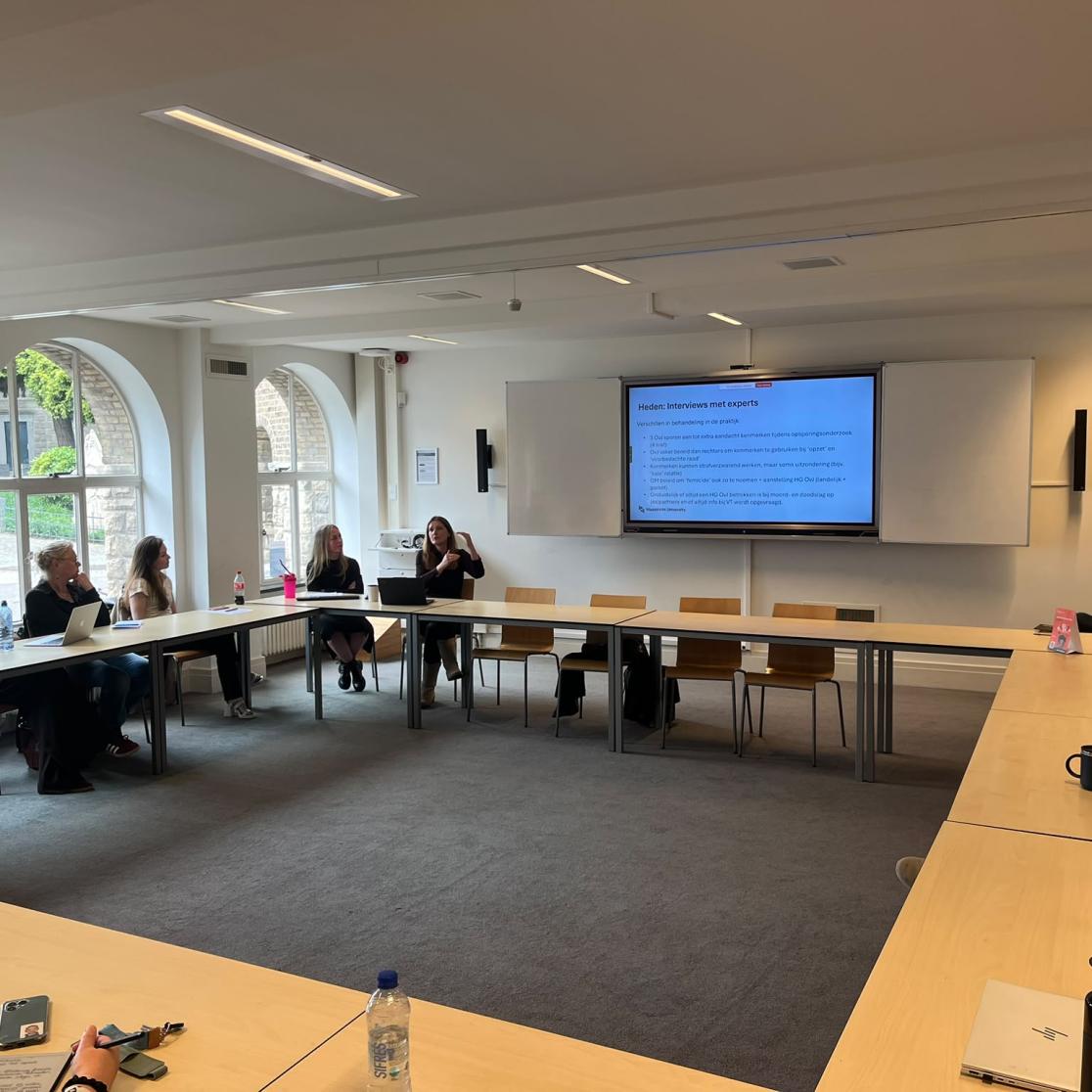 Presentatie van het WODC-rapport door Laurie Ritzen en Susan van der Aa