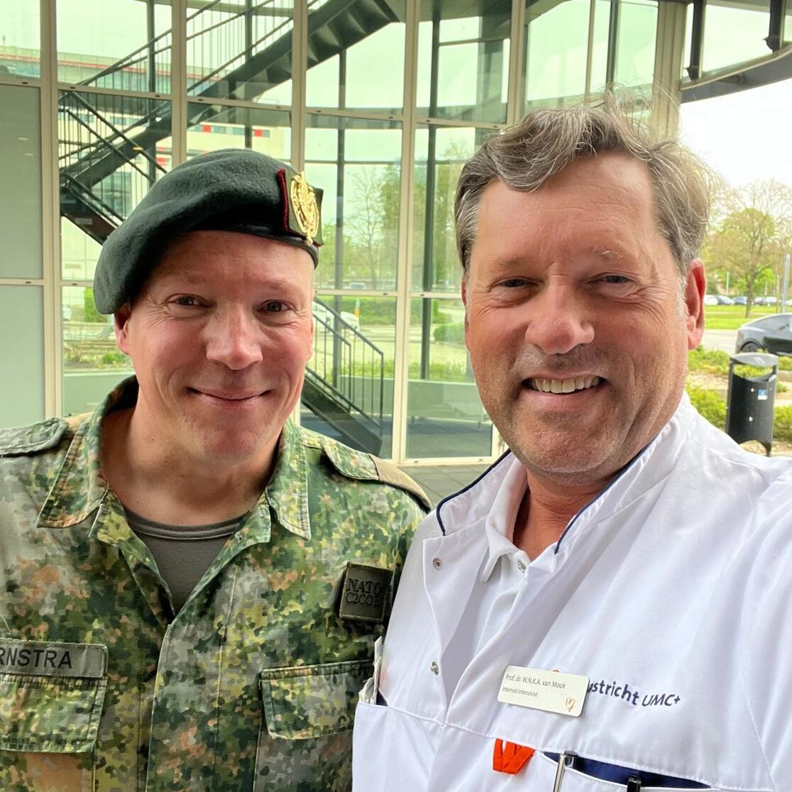 Steven Hornstra met MUMC+ collega Walther van Mook