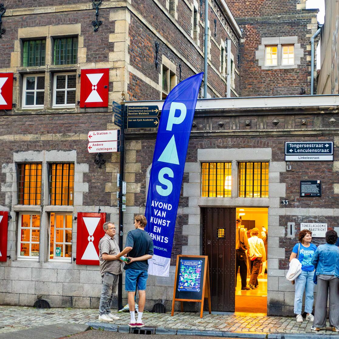 PAS banner bij Toneelacademie