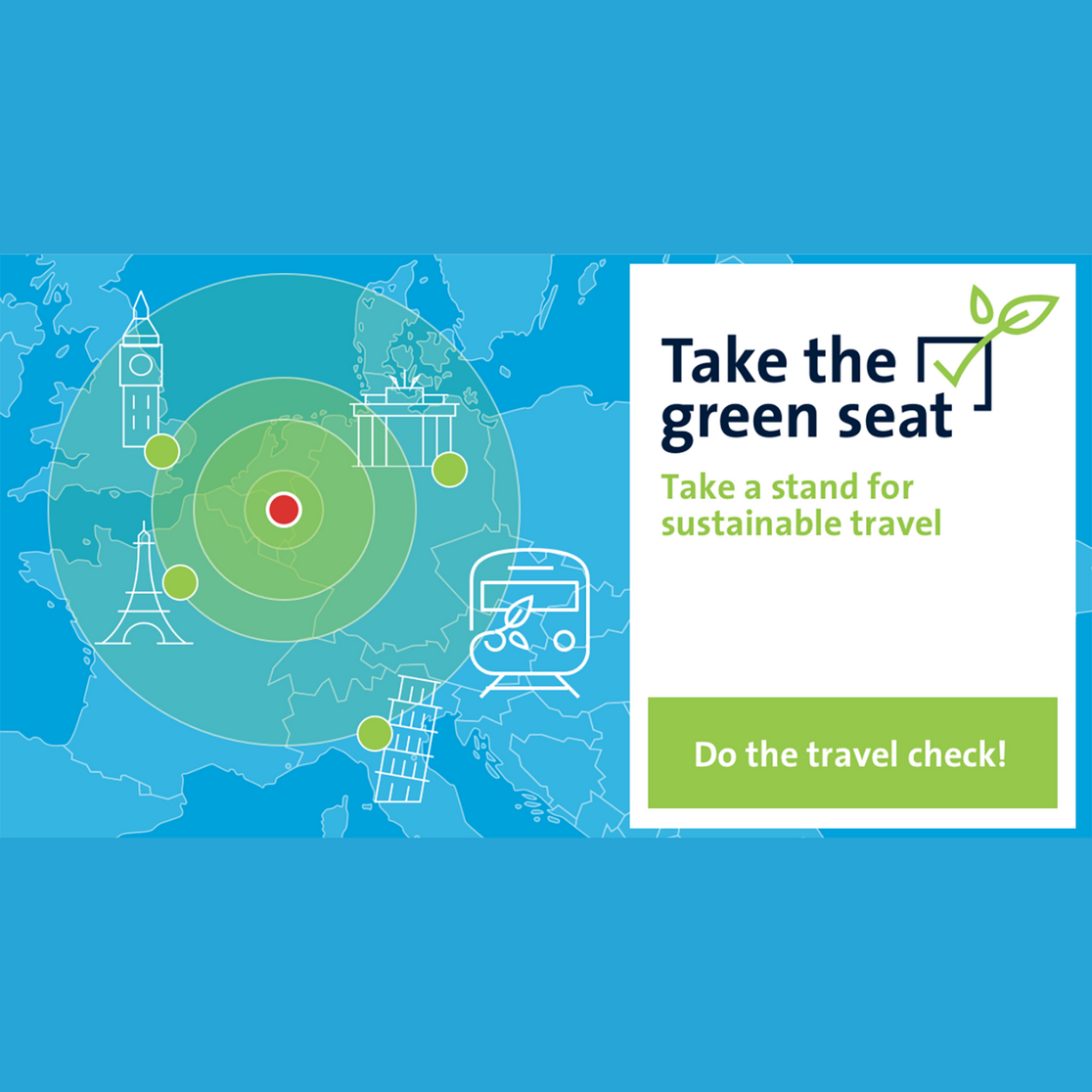 Take the green seat travel check