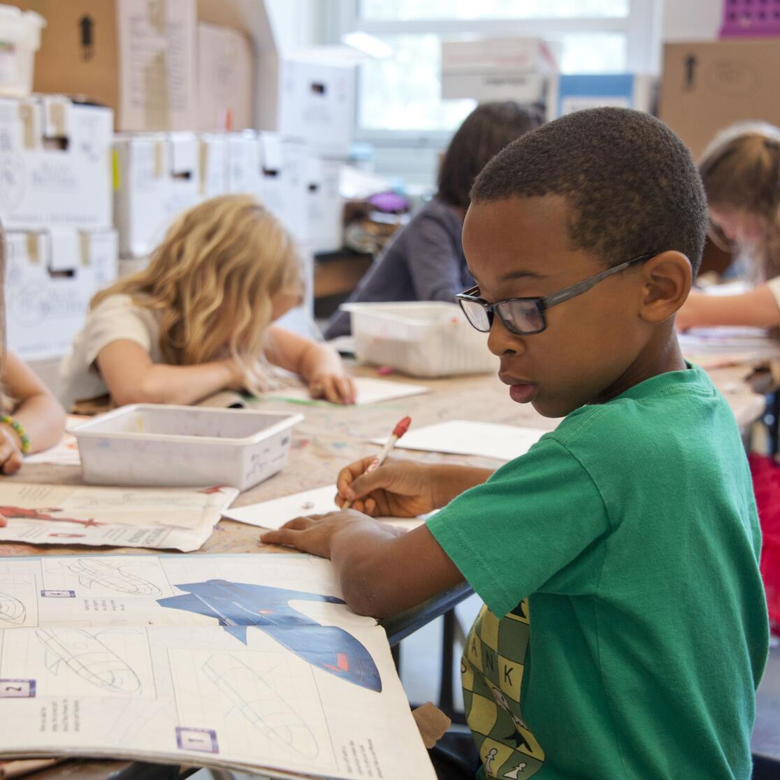 Children in classroom