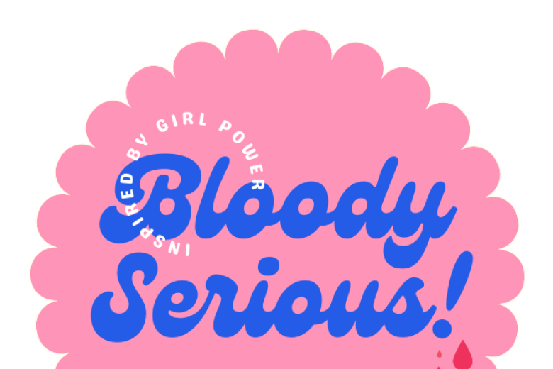 Visual Bloody Serious pink on white