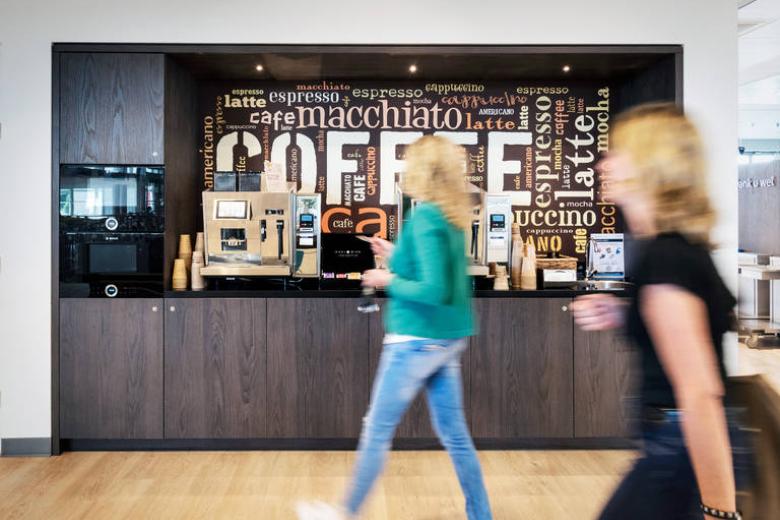 Coffee corner at the health campus of Maastricht University