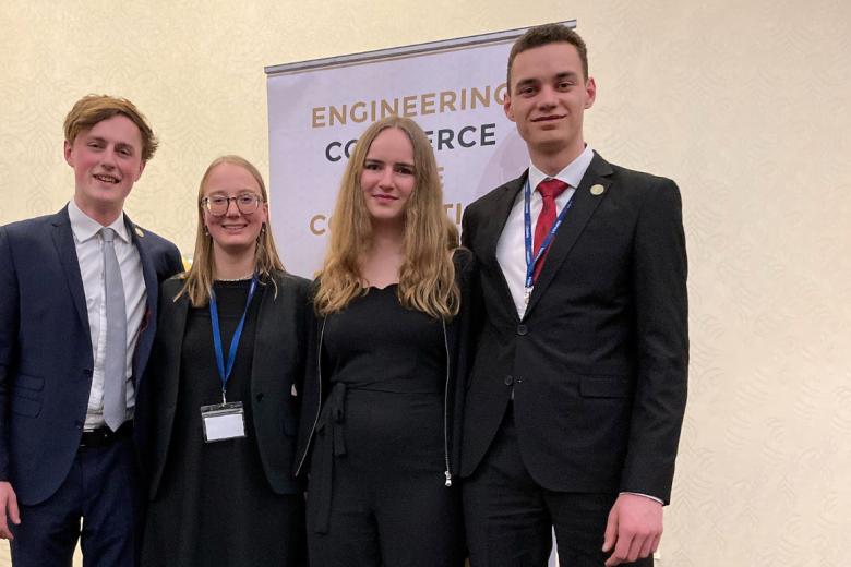 A team of welldressed students