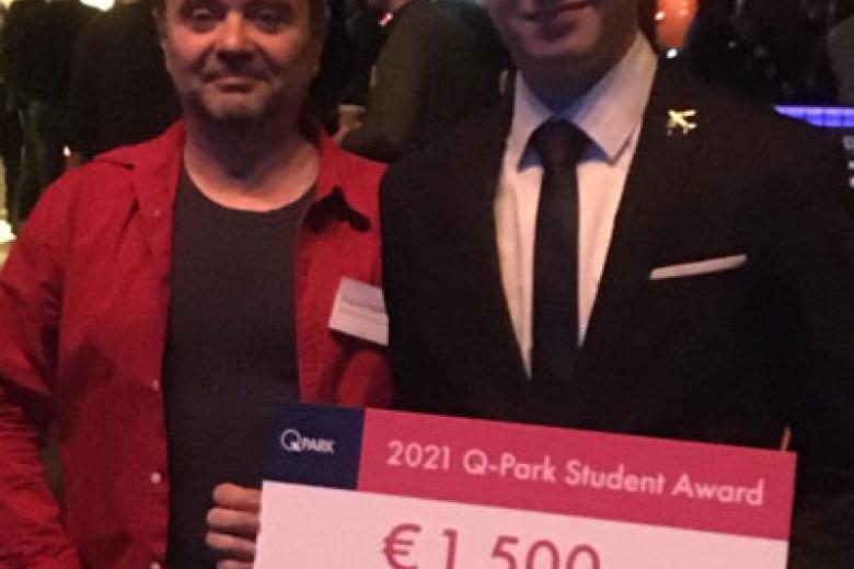 Mateusz Wiza, winner of the 2021 Q-Park Student Award