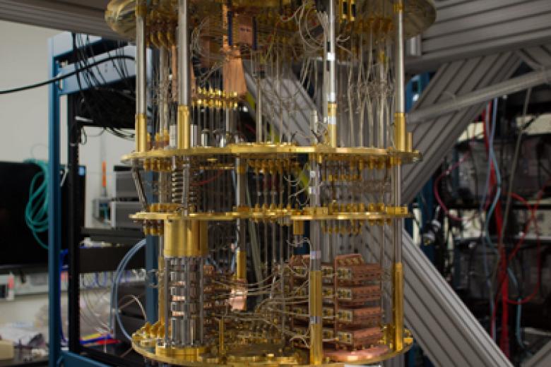 Interior of a quantum computer (image: IBM)