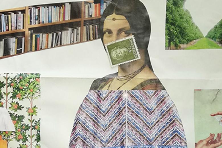 Collage 'Exquisitely quarantined corpse' by Anna Harris, Sally Wyatt, Andrea Wojcik and Harro van Lente