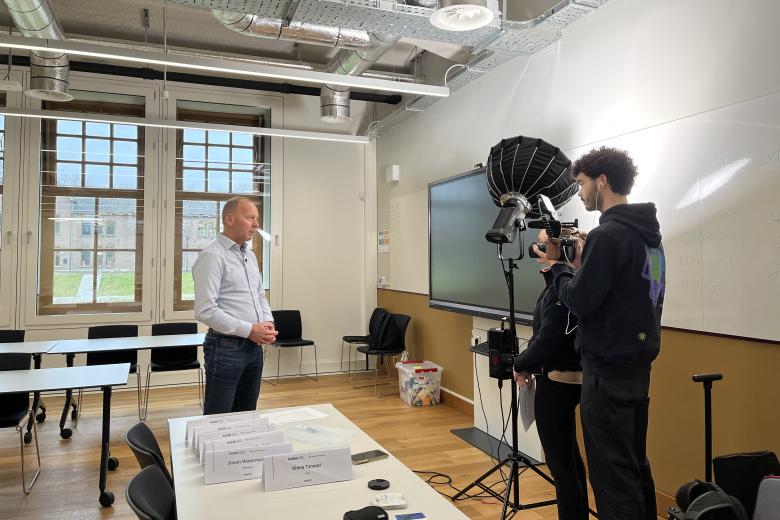 video sust research - camera set up in a classroom