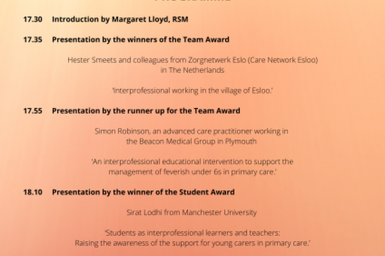 John Horder Award