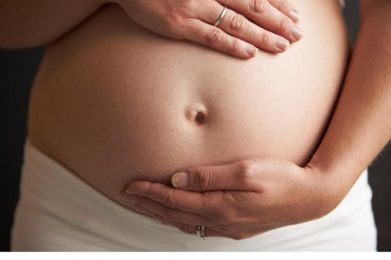 Pregnant woman's belly