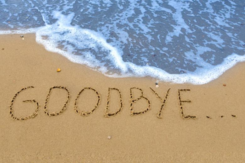 'Brexit' written in beach sand