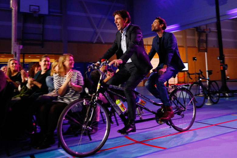 College tour with Tom Dumoulin