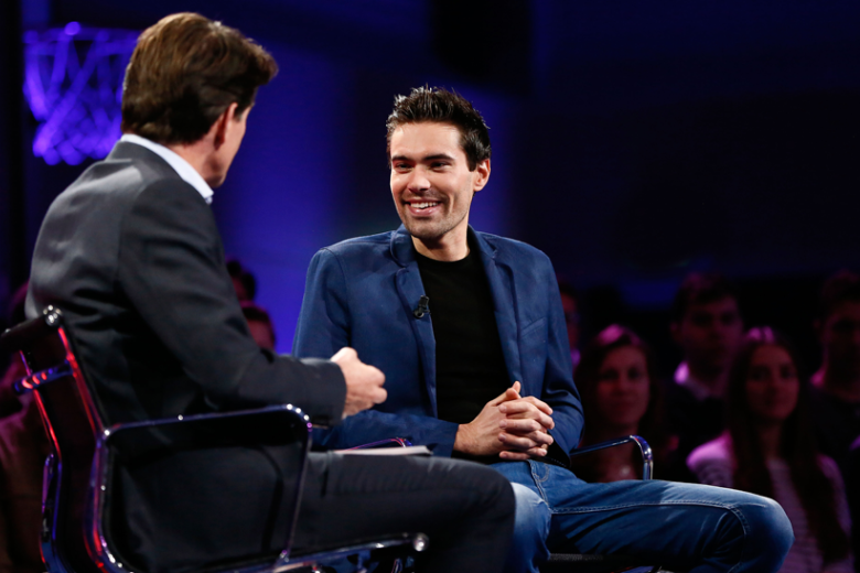 College tour with Tom Dumoulin