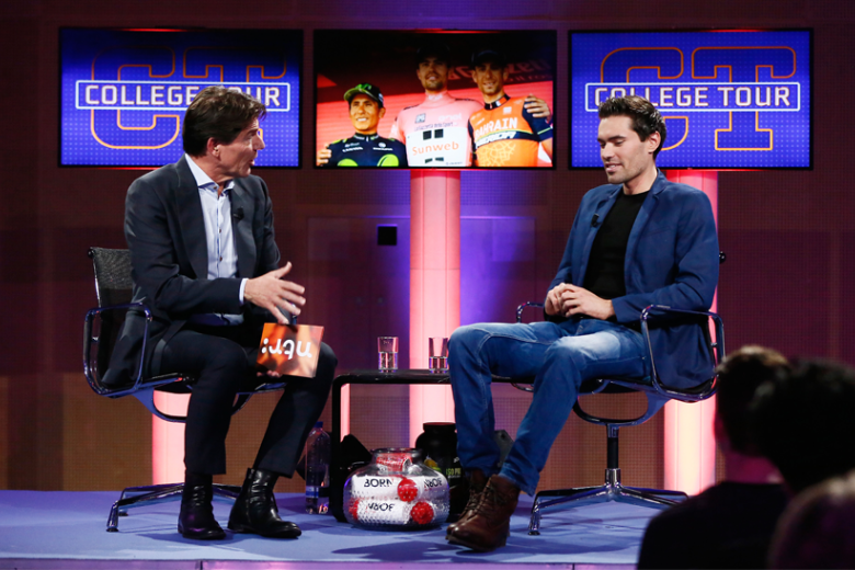 College tour with Tom Dumoulin