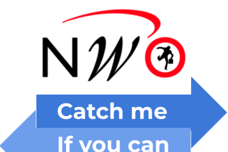 NWA catch me if you can logo