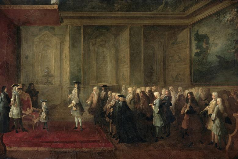 ontvangst_van_cornelis_hop_als_gezant_der_staten_generaal_aan_het_hof_van_lodewijk_xv_24_juli_1719_rijksmuseum