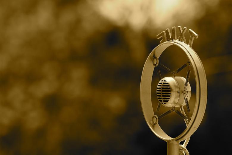 Old fashioned microphone