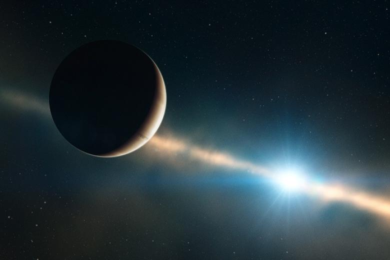 Picture of the moon and the universe