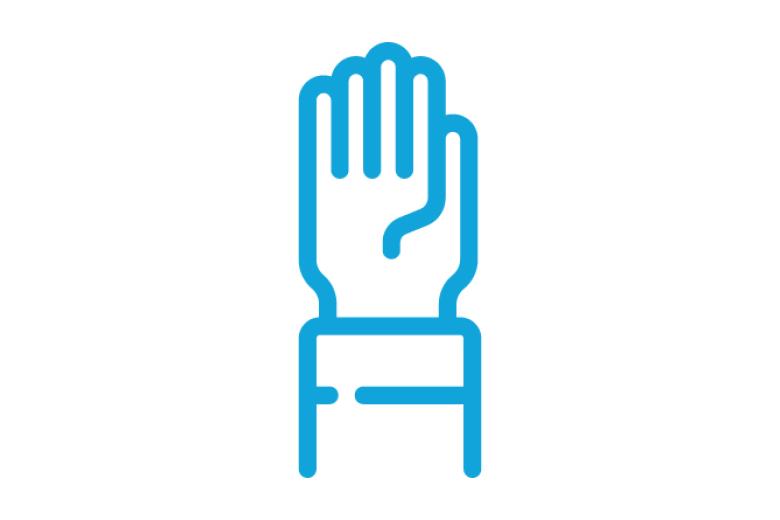 Use the ‘raise hand’ function (when working in Zoom) when you have something to say