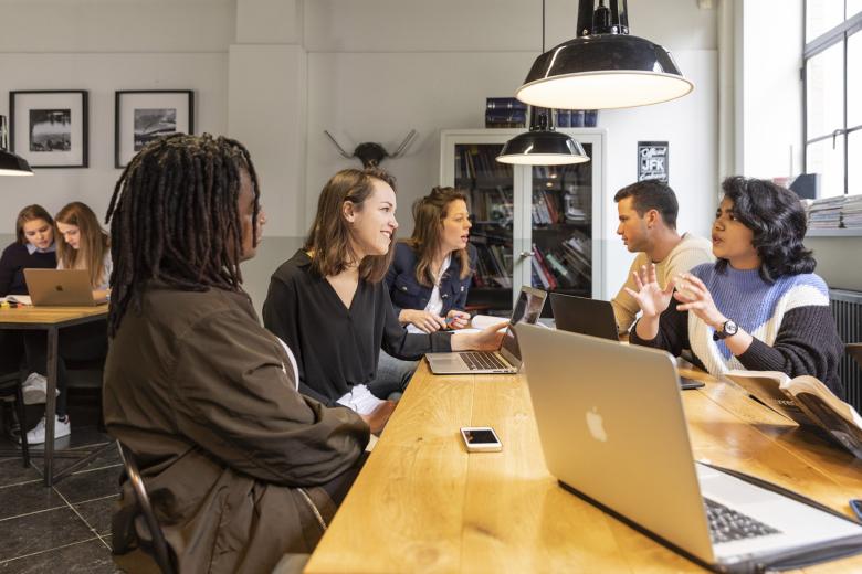 Students in Common Room 