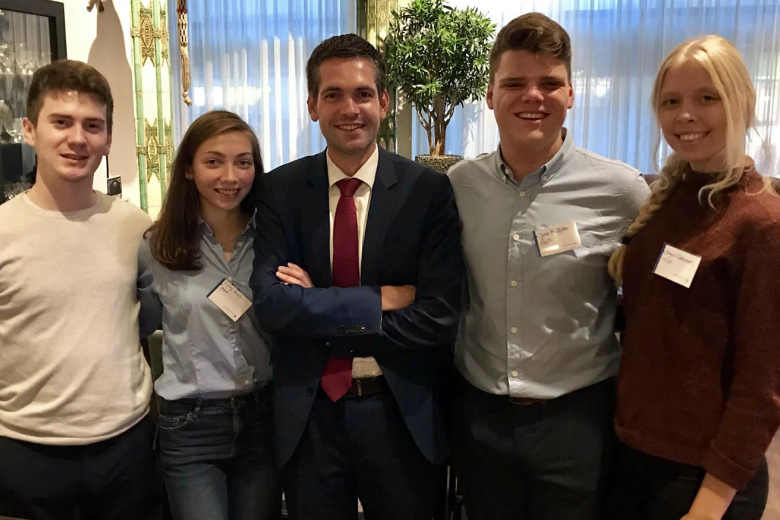 UM physics delegation at Nieuwspoort